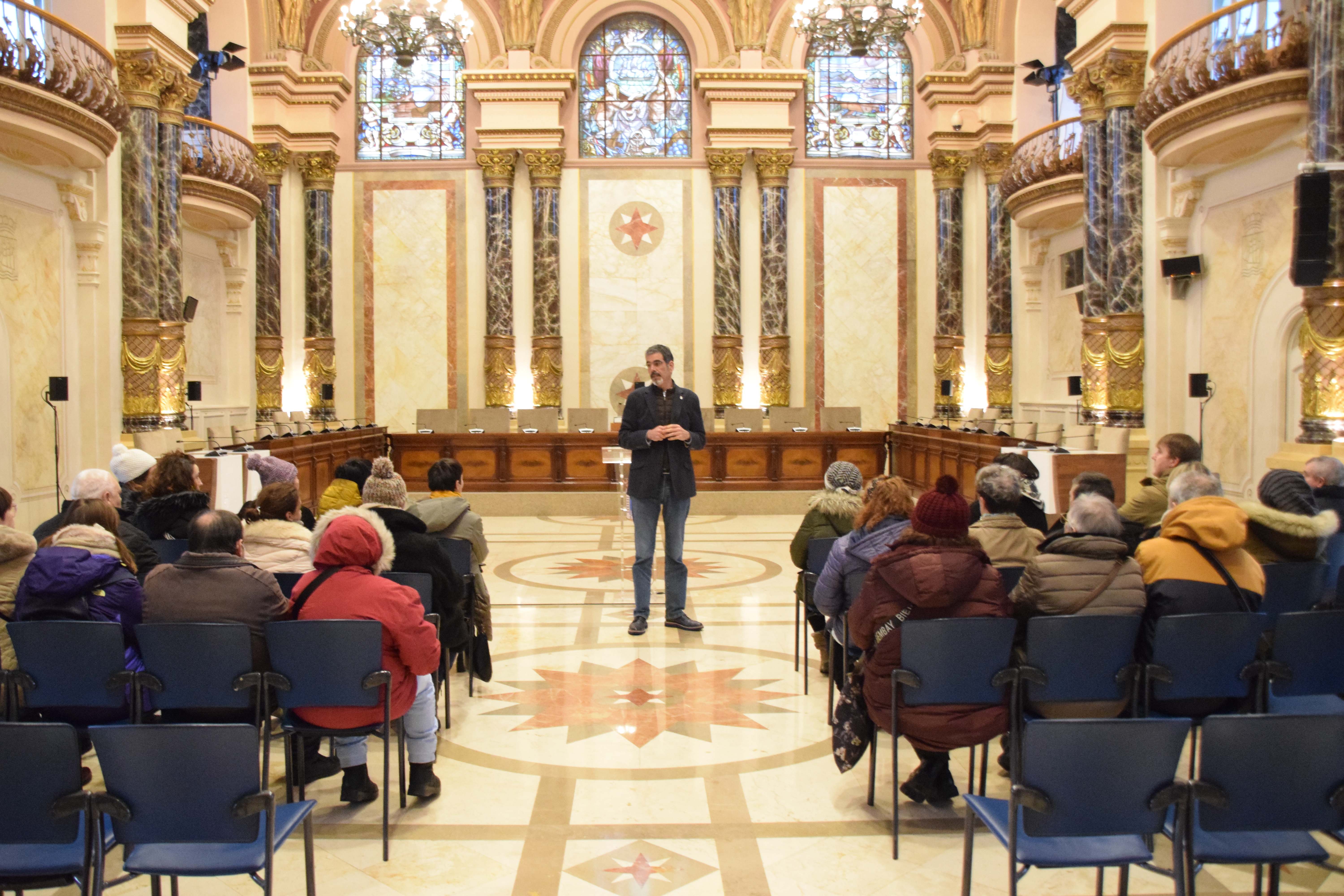 Gizaide en el ayuntamiento de Donostia