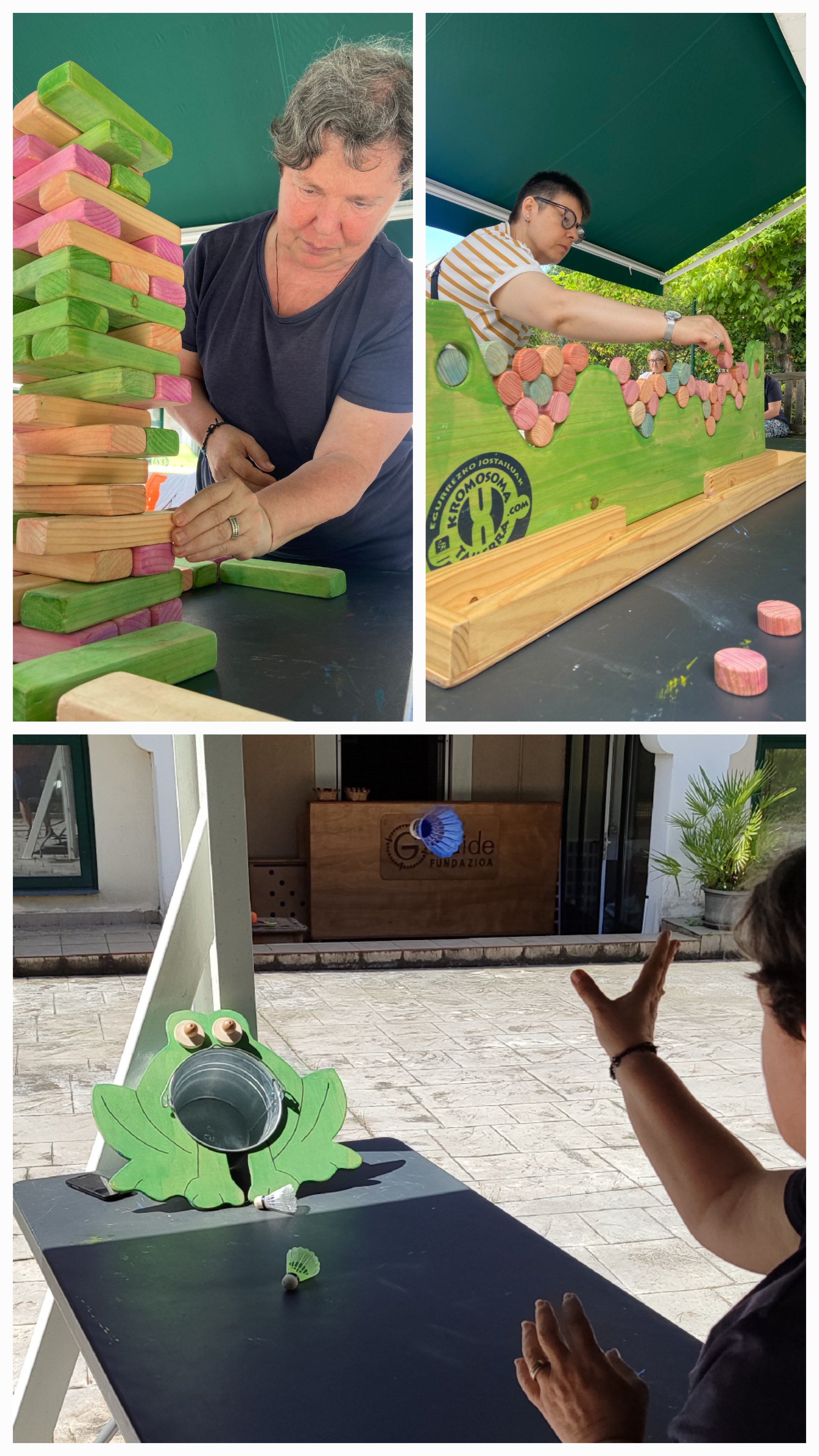 Verano en el patio con los juegos de Kromosoma.